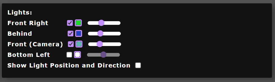 Image of Lighting options